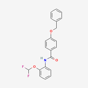 4-(benzyloxy)-N-[2-(difluoromethoxy)phenyl]benzamide