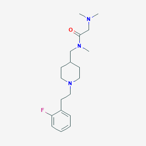 molecular formula C19H30FN3O B4110389 N~1~-({1-[2-(2-fluorophenyl)ethyl]-4-piperidinyl}methyl)-N~1~,N~2~,N~2~-trimethylglycinamide 