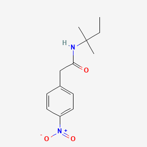 N-(1,1-dimethylpropyl)-2-(4-nitrophenyl)acetamide