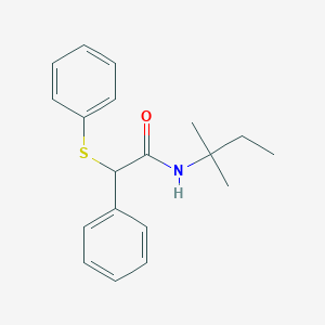 N-(1,1-dimethylpropyl)-2-phenyl-2-(phenylthio)acetamide