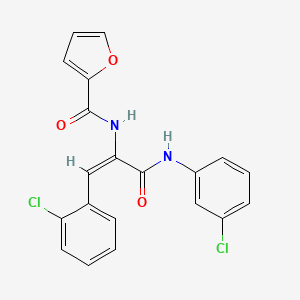 N-(2-(2-chlorophenyl)-1-{[(3-chlorophenyl)amino]carbonyl}vinyl)-2-furamide