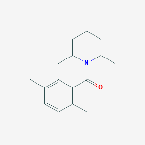 molecular formula C16H23NO B4110462 1-(2,5-dimethylbenzoyl)-2,6-dimethylpiperidine 