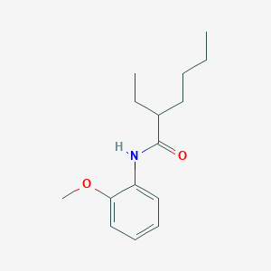 molecular formula C15H23NO2 B411049 2-ethyl-N-(2-methoxyphenyl)hexanamide CAS No. 333441-89-7