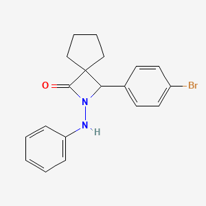 2-anilino-3-(4-bromophenyl)-2-azaspiro[3.4]octan-1-one