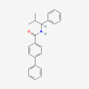 N-(2-methyl-1-phenylpropyl)-4-biphenylcarboxamide