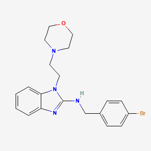 N-(4-bromobenzyl)-1-[2-(4-morpholinyl)ethyl]-1H-benzimidazol-2-amine