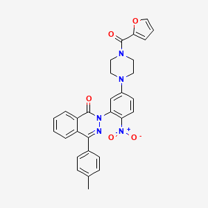 2-{5-[4-(2-furoyl)-1-piperazinyl]-2-nitrophenyl}-4-(4-methylphenyl)-1(2H)-phthalazinone