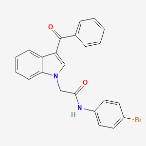 2-(3-benzoyl-1H-indol-1-yl)-N-(4-bromophenyl)acetamide