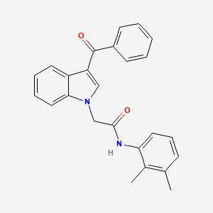 molecular formula C25H22N2O2 B4110575 2-(3-benzoyl-1H-indol-1-yl)-N-(2,3-dimethylphenyl)acetamide 