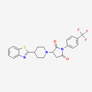 3-[4-(1,3-benzothiazol-2-yl)-1-piperidinyl]-1-[4-(trifluoromethyl)phenyl]-2,5-pyrrolidinedione