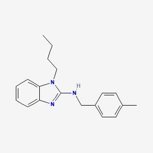 molecular formula C19H23N3 B4110616 1-butyl-N-(4-methylbenzyl)-1H-benzimidazol-2-amine 
