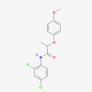 molecular formula C16H15Cl2NO3 B4110635 N-(2,4-dichlorophenyl)-2-(4-methoxyphenoxy)propanamide 