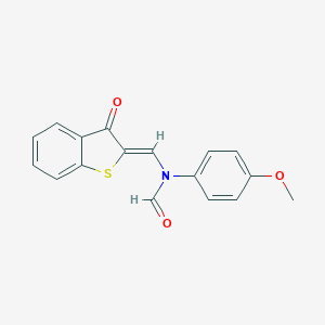 N-(4-methoxyphenyl)-N-[(Z)-(3-oxo-1-benzothiophen-2(3H)-ylidene)methyl]formamide
