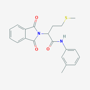 molecular formula C20H20N2O3S B411074 2-(1,3-Dioxo-1,3-dihydro-isoindol-2-yl)-4-methylsulfanyl-N-m-tolyl-butyramide 