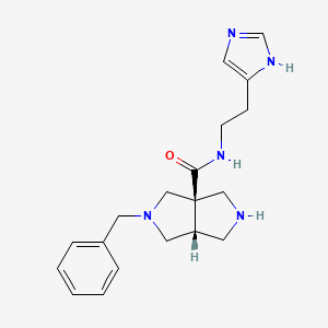 (3aR*,6aR*)-2-benzyl-N-[2-(1H-imidazol-4-yl)ethyl]hexahydropyrrolo[3,4-c]pyrrole-3a(1H)-carboxamide