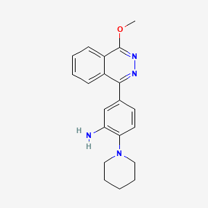 molecular formula C20H22N4O B4110755 5-(4-methoxy-1-phthalazinyl)-2-(1-piperidinyl)aniline 