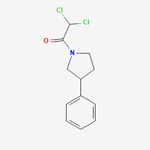 molecular formula C12H13Cl2NO B4110765 1-(dichloroacetyl)-3-phenylpyrrolidine 