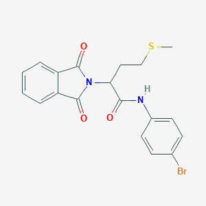 molecular formula C19H17BrN2O3S B411077 N-(4-bromophenyl)-2-(1,3-dioxo-1,3-dihydro-2H-isoindol-2-yl)-4-(methylsulfanyl)butanamide CAS No. 333443-70-2