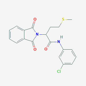 N-(3-chlorophenyl)-2-(1,3-dioxo-1,3-dihydro-2H-isoindol-2-yl)-4-(methylsulfanyl)butanamide