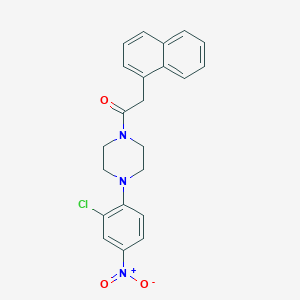 molecular formula C22H20ClN3O3 B4110791 1-(2-chloro-4-nitrophenyl)-4-(1-naphthylacetyl)piperazine 