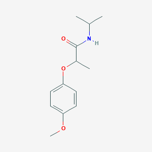 molecular formula C13H19NO3 B4110806 N-isopropyl-2-(4-methoxyphenoxy)propanamide 