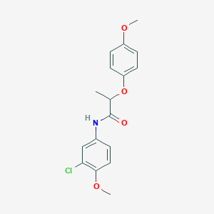molecular formula C17H18ClNO4 B4110811 N-(3-chloro-4-methoxyphenyl)-2-(4-methoxyphenoxy)propanamide 