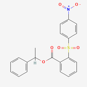 1-phenylethyl 2-[(4-nitrophenyl)sulfonyl]benzoate