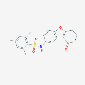 2,4,6-trimethyl-N-(9-oxo-6,7,8,9-tetrahydrodibenzo[b,d]furan-2-yl)benzenesulfonamide