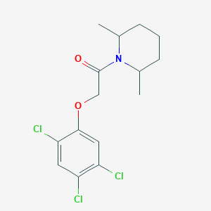molecular formula C15H18Cl3NO2 B4110925 2,6-dimethyl-1-[(2,4,5-trichlorophenoxy)acetyl]piperidine 