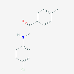 molecular formula C15H14ClNO B411095 2-(4-Chloroanilino)-1-(4-methylphenyl)ethanone 