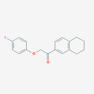 molecular formula C18H17IO2 B4110968 2-(4-iodophenoxy)-1-(5,6,7,8-tetrahydro-2-naphthalenyl)ethanone 