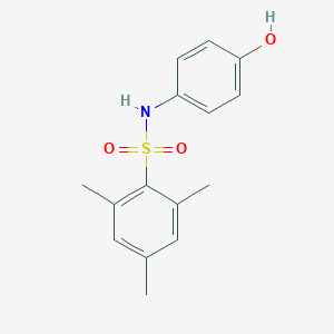 molecular formula C15H17NO3S B411097 N-(4-hydroxyphenyl)-2,4,6-trimethylbenzenesulfonamide 