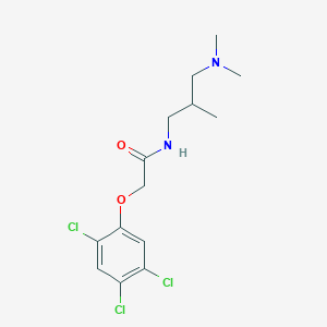 N-[3-(dimethylamino)-2-methylpropyl]-2-(2,4,5-trichlorophenoxy)acetamide