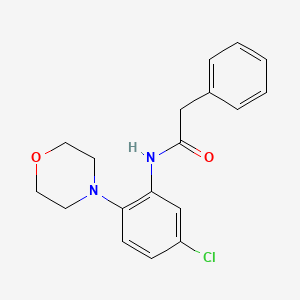 molecular formula C18H19ClN2O2 B4110982 N-[5-chloro-2-(4-morpholinyl)phenyl]-2-phenylacetamide 