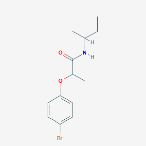molecular formula C13H18BrNO2 B4110987 2-(4-bromophenoxy)-N-(sec-butyl)propanamide 