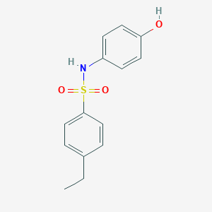 molecular formula C14H15NO3S B411100 4-ethyl-N-(4-hydroxyphenyl)benzenesulfonamide CAS No. 92248-71-0