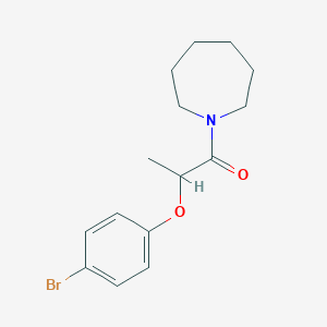 molecular formula C15H20BrNO2 B4111002 1-[2-(4-bromophenoxy)propanoyl]azepane 