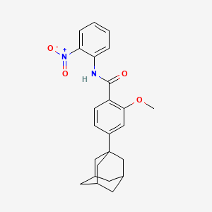 molecular formula C24H26N2O4 B4111033 4-(1-adamantyl)-2-methoxy-N-(2-nitrophenyl)benzamide 
