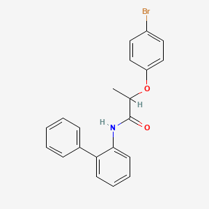 molecular formula C21H18BrNO2 B4111037 N-2-biphenylyl-2-(4-bromophenoxy)propanamide 