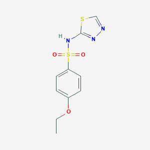 molecular formula C10H11N3O3S2 B411111 4-ethoxy-N-(1,3,4-thiadiazol-2-yl)benzenesulfonamide 