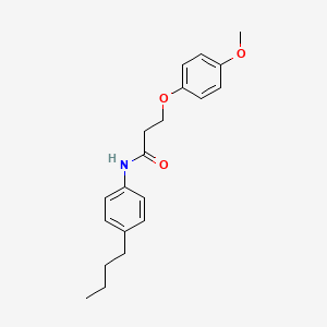 molecular formula C20H25NO3 B4111120 N-(4-butylphenyl)-3-(4-methoxyphenoxy)propanamide 