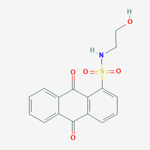 N-(2-hydroxyethyl)-9,10-dioxo-9,10-dihydro-1-anthracenesulfonamide