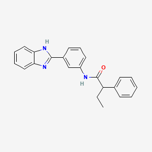 molecular formula C23H21N3O B4111175 N-[3-(1H-benzimidazol-2-yl)phenyl]-2-phenylbutanamide 
