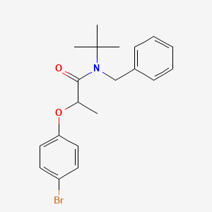 molecular formula C20H24BrNO2 B4111201 N-benzyl-2-(4-bromophenoxy)-N-(tert-butyl)propanamide 