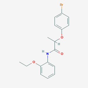 molecular formula C17H18BrNO3 B4111210 2-(4-bromophenoxy)-N-(2-ethoxyphenyl)propanamide 