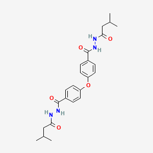 molecular formula C24H30N4O5 B4111212 4,4'-oxybis[N'-(3-methylbutanoyl)benzohydrazide] 