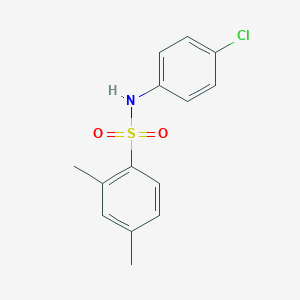 molecular formula C14H14ClNO2S B411122 N-(4-chlorophenyl)-2,4-dimethylbenzenesulfonamide CAS No. 71796-30-0