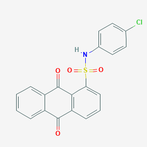 N-(4-chlorophenyl)-9,10-dioxo-9,10-dihydro-1-anthracenesulfonamide