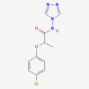 2-(4-bromophenoxy)-N-4H-1,2,4-triazol-4-ylpropanamide