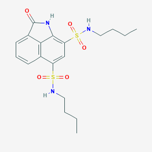 molecular formula C19H25N3O5S2 B411125 N,N'-dibutyl-2-oxo-1,2-dihydrobenzo[cd]indole-6,8-disulfonamide CAS No. 378224-80-7